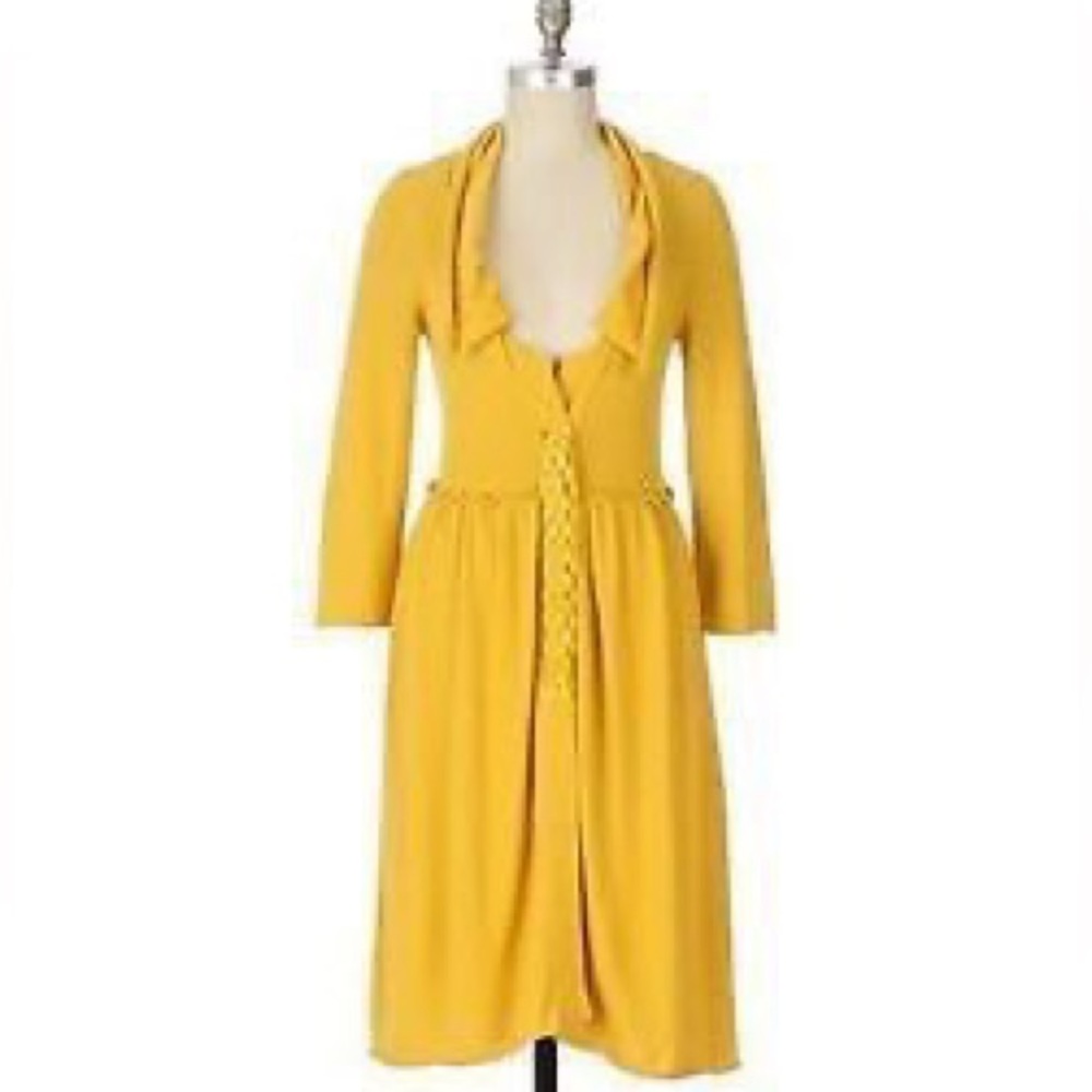 Anthropologie Moth Double Button Sweater Coat — HTF Color - Picture 12 of 16